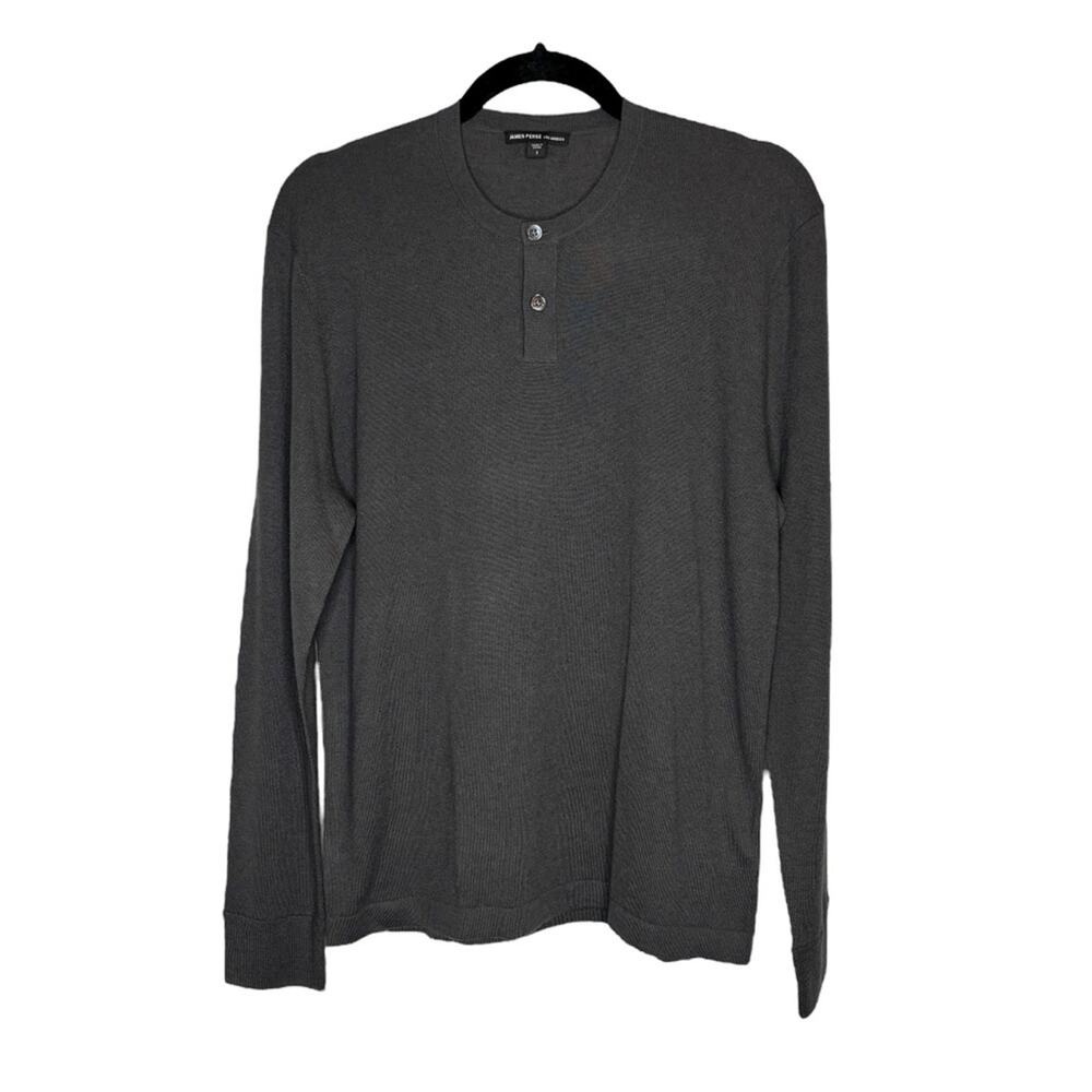 James Perse Cashmere Henley Sweater